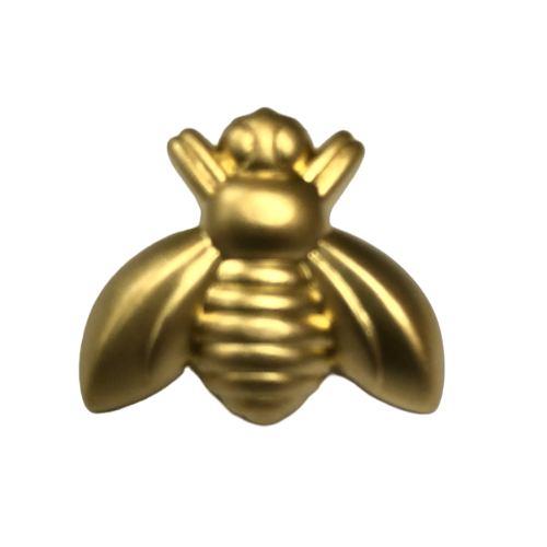 Button - 20mm Matt Gold Bee