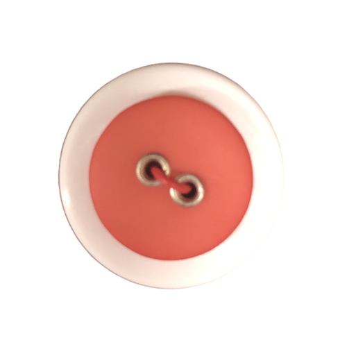 Button - 16mm Sew Through 2/H Rivet - Peach