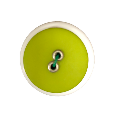 Button - 22mm Sew Through 2/H Rivet - Olive