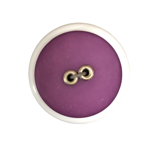 Button - 22mm Sew Through 2/H Rivet - Grape
