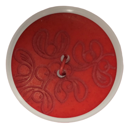 Button - 28mm Matte Laser Etch 23 Red