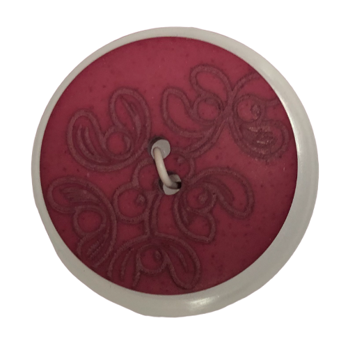 Button - 28mm Matte Laser Etch 68 Pink