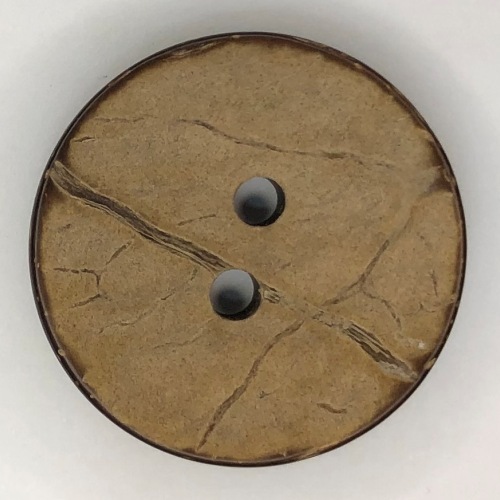 Button - 12mm Coconut Shiny Back