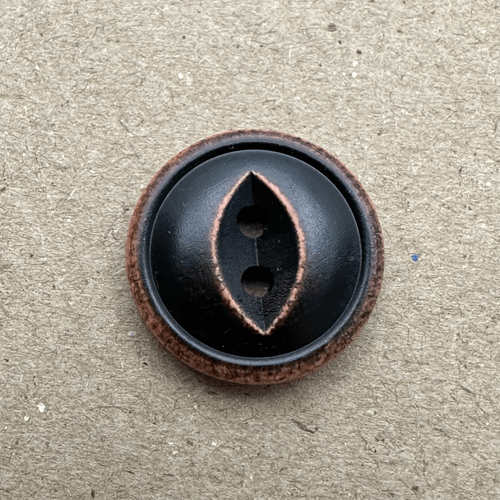 Button - 20mm 2 Hole Wood Fish Eye