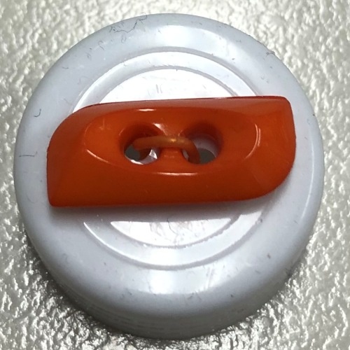 Button - 20mm 2 Hole Toggle 28 Orange