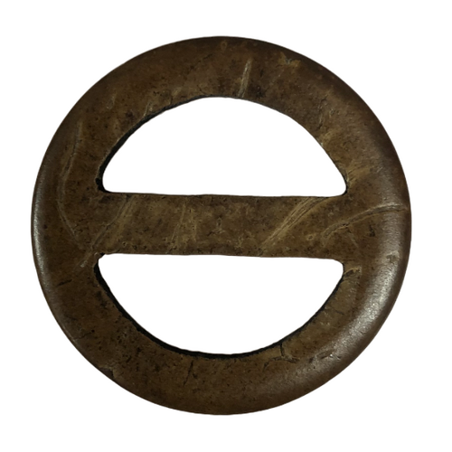 Buckle - Coconut Round 24mm long hole