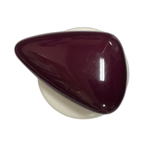 Button - 34mm Shank Shiny Triangle 53 Plum