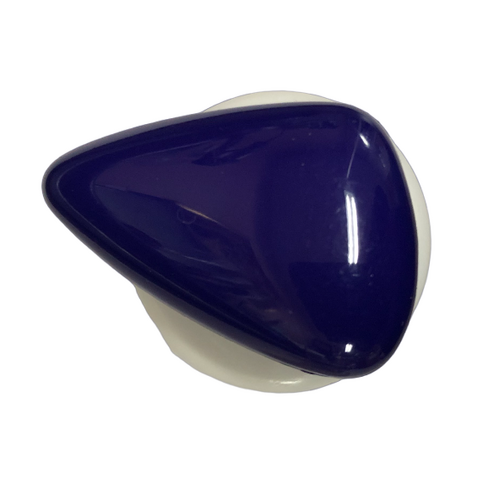 Button - 34mm Shank Shiny Triangle 84 Blue