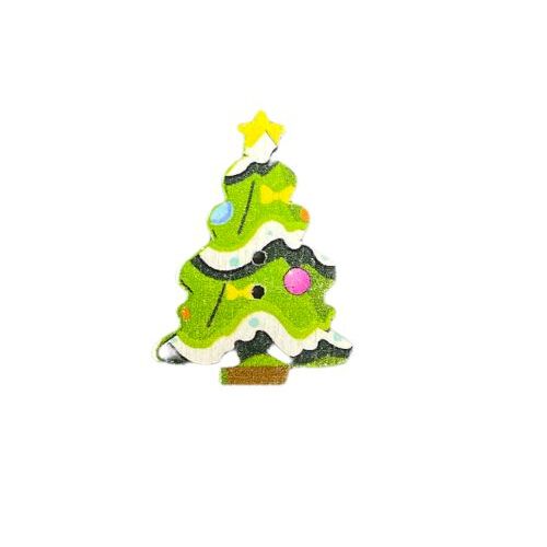 Button - 35mm Christmas Tree