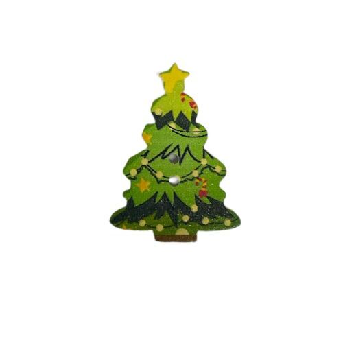 Button - 35mm Christmas Tree