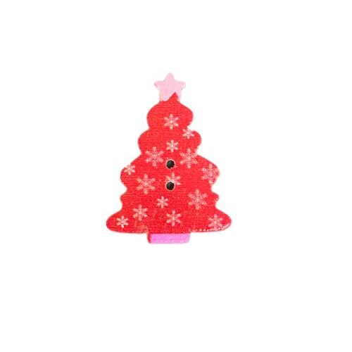 Button - 35mm Christmas Tree