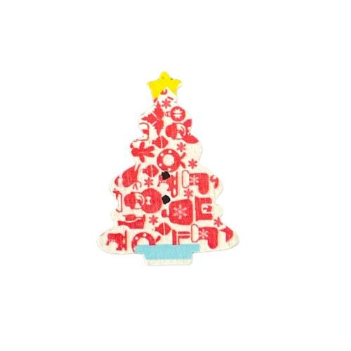 Button - 35mm Christmas Tree