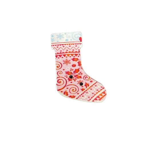Button - 30mm Christmas Stocking