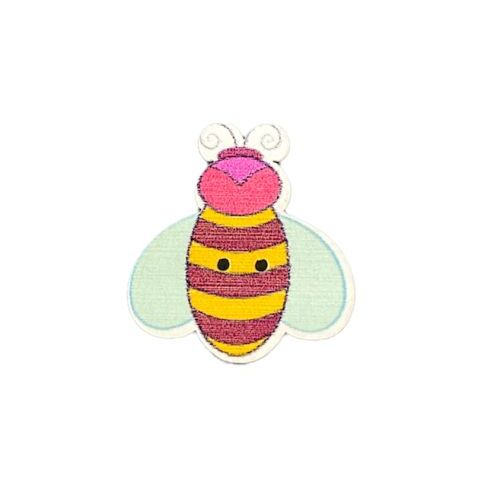 Button - 33mm Purple/Blue Bug