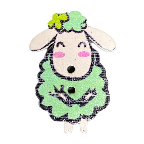 Button - 27mm Sheep Mint