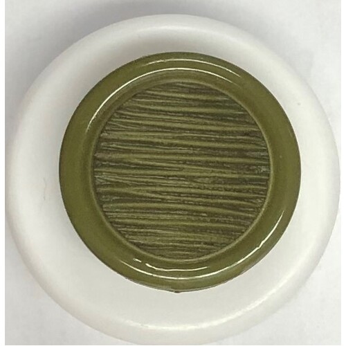 Button - 19mm Shank Texture Button - Olive Green