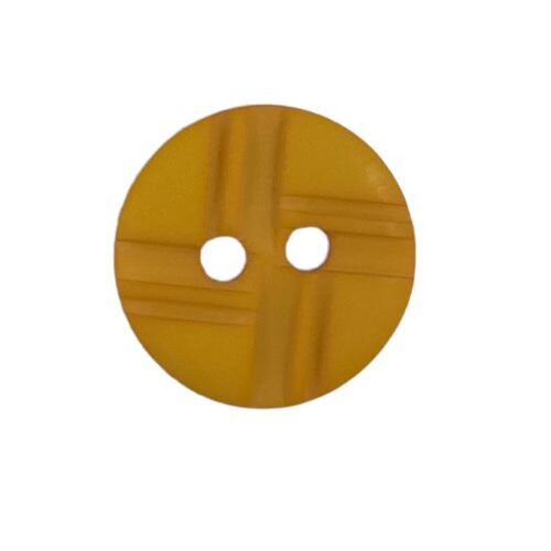 Button - 14mm Matt Cross - Orange