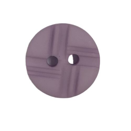 Button - 14mm Matt Cross - Purple