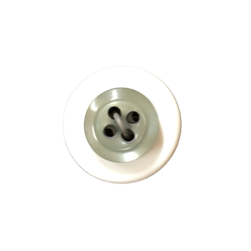 Button - 12mm 4 Hole Thick Shiny - Grey