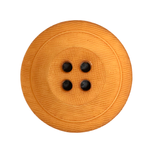 Button - 25mm Large Hole Sew Through - Tan