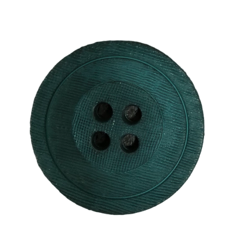 Button - 25mm Large Hole Sew Through - Dark Green
