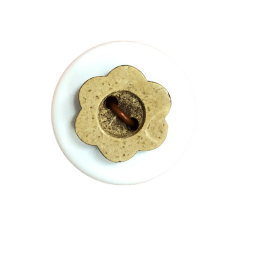 Button - 12mm Coconut Flower