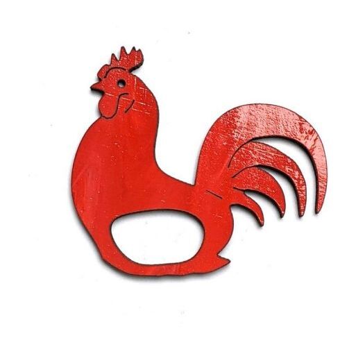 Glasses Brooch - Rooster