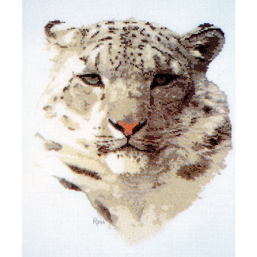 Ross Originals Cross Stitch Chart - Snow Leopard 