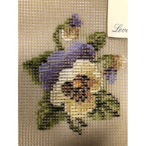 Trammed Tapestry - Pansy Cream/Purple
