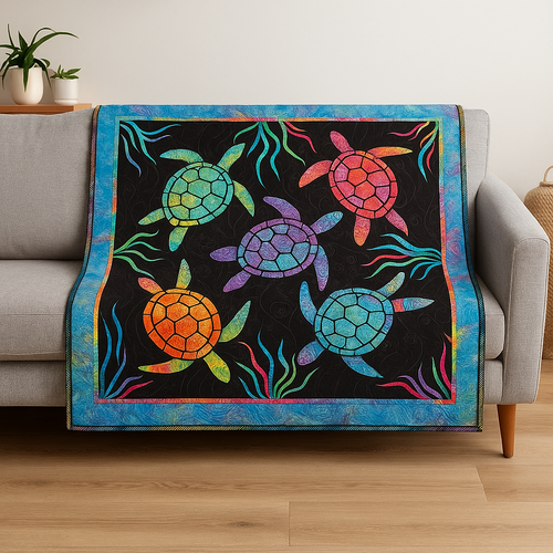 Australian Animal Applique Patterns –Turtle Mandala