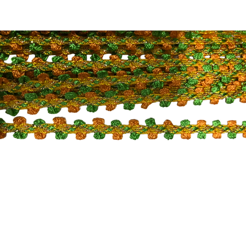 Braid - Metallic Gold Orange/Green