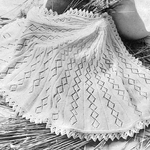 Free Semi-Circular Lace Shawl Knitting Pattern (Digital Download)