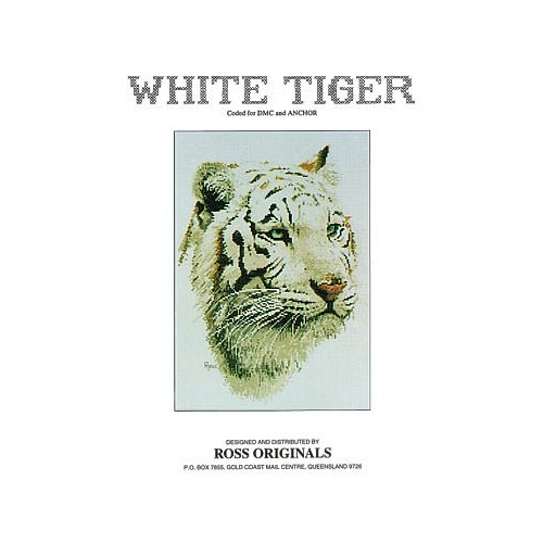 Ross Originals Cross Stitch Chart - White Tiger