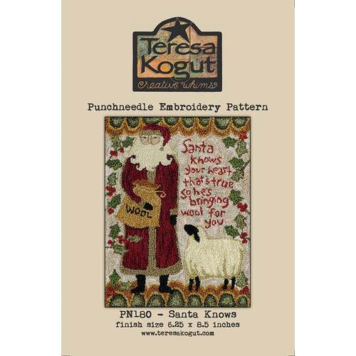 Teresa Kogut Cross Stitch Chart - Santa Knows XS180