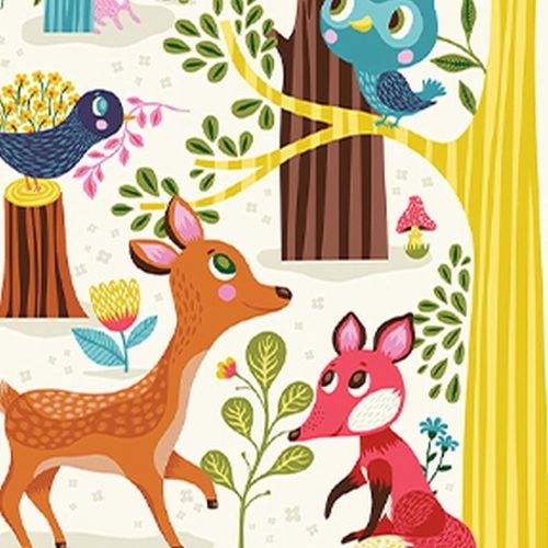 Fabric - Forest Babes Panel Y2915-55
