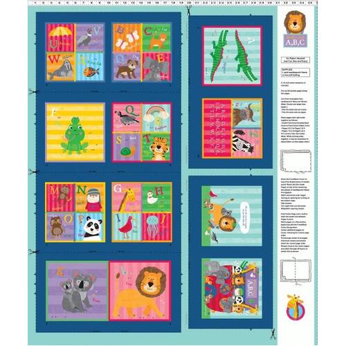 Noah and Friends Alphabet Book Panel