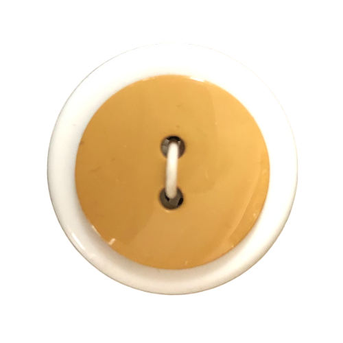 Button - 20mm Round Shiny Beige