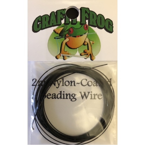Beading Wire - 0.38mm Black 2 metres
