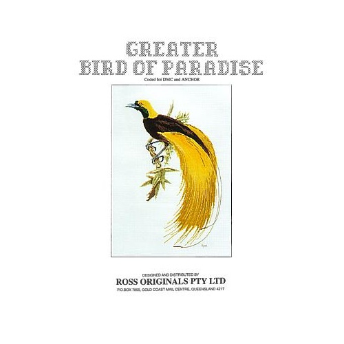  Graeme Ross Cross Stitch Chart - Greater Bird of Paradise