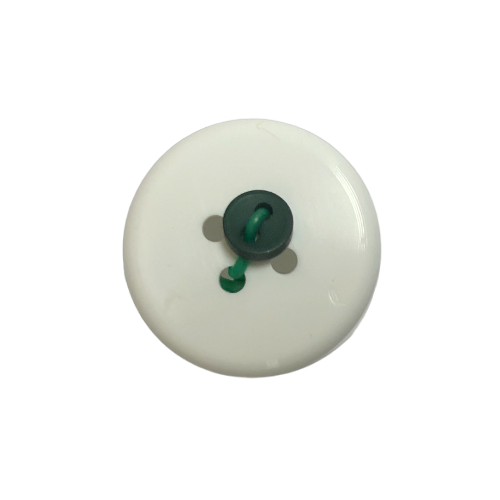 Button - 5mm 2 Hole Matt dolls Button 37 Dark Green