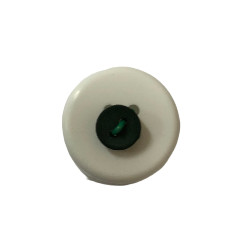 Button - 7mm 2 Hole Matt dolls Button 37 Green
