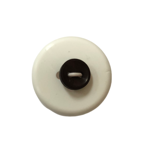 Button - 7mm 2 Hole Matt dolls Button 38 Brown